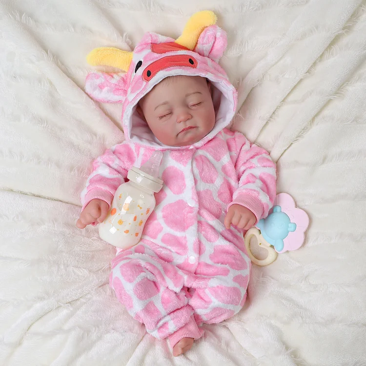 Babeside Connie 20'' Realistic Reborn Baby Doll Asleep Girl Lovely Pink Suit
