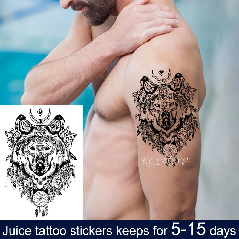 Waterproof Temporary Juice ink Sticker Egyptian Ancient Greek Mythology Cleopatra Fruit Gel Long lasting Tattoo for men women