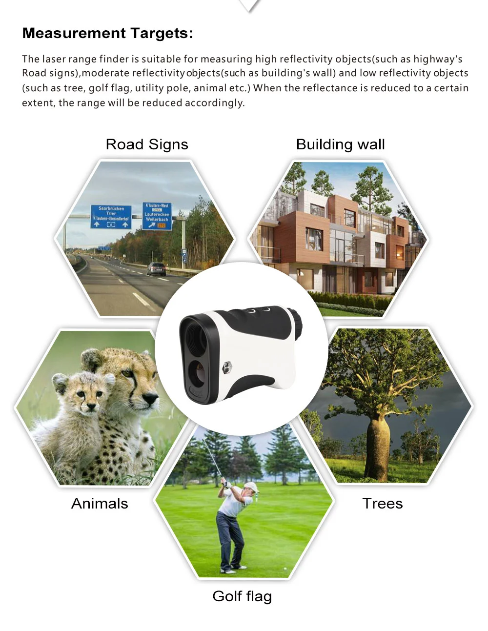 ohhunt® Multifunction Laser Rangefinders 6X 600M Monocular