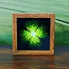 Whimsical LED Art Frame Night Light, Rechargeable Illuminated Decor