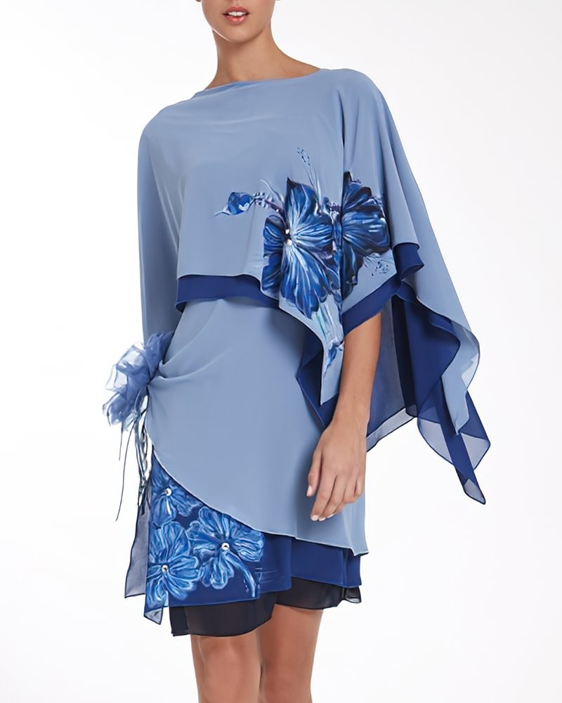 Versatile Elegant Print Women's Dress