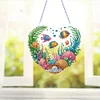 DIY Love Sea Fish Acrylic Special Shaped Diamond Painting Hanging Pendant