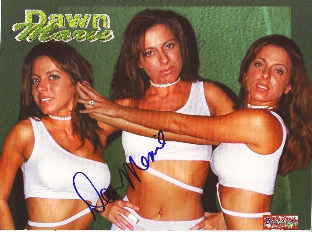 WWE WWF DAWN MARIE AUTOGRAPHED HAND SIGNED 8X10 Photo Poster painting WRESTLING PICTURE