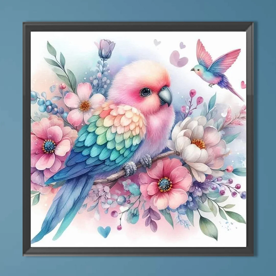 Diamond Painting - Full Round Drill - Flowers & Birds(Canvas|Canvas|30*30cm)