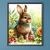 Diamond Painting-DIY Full Round Drill Flowering Rabbit(40*50CM)