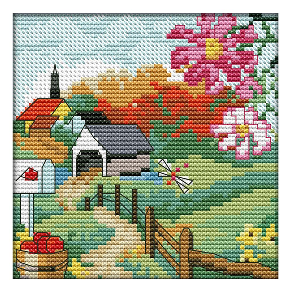 

Autumn - 14CT Stamped Cross Stitch - 16*16cm, 501 Original