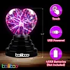 Plasma Ball Heart Shaped Light 4״ Touch Activated, Valentine Gift, USB Cable or Battery Powered, Magical, Interactive, Mood Setting, Fun Science,Party Prop,Gift for Kids and Adults