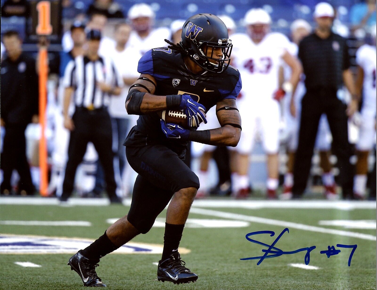 Shaq Thompson 8x10 Photo Poster painting Autographed Signed AUTO UW Huskies Black Jersey