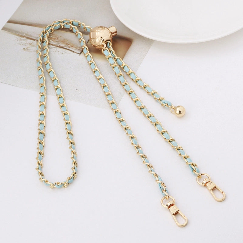 5 Pieces Alloy Solid Color Bag Chain Bag Straps
