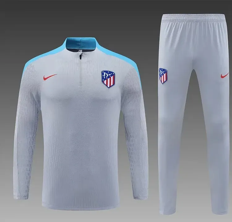 24-25 Atletico Madrid grey training suit half-length set