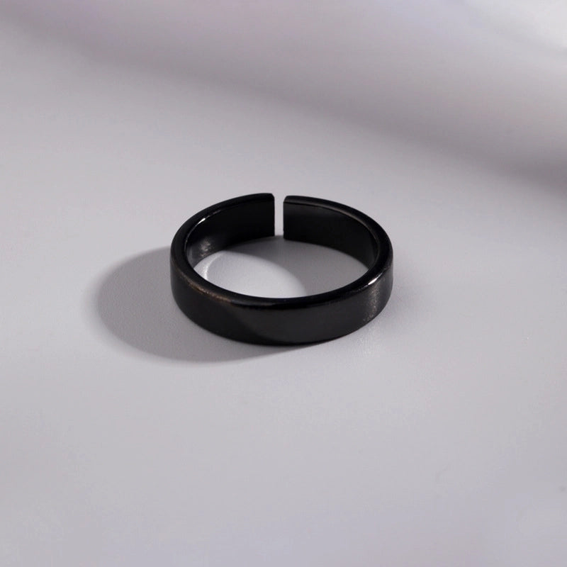 Casual Streetwear Geometric Copper Plating Men’s Open Rings