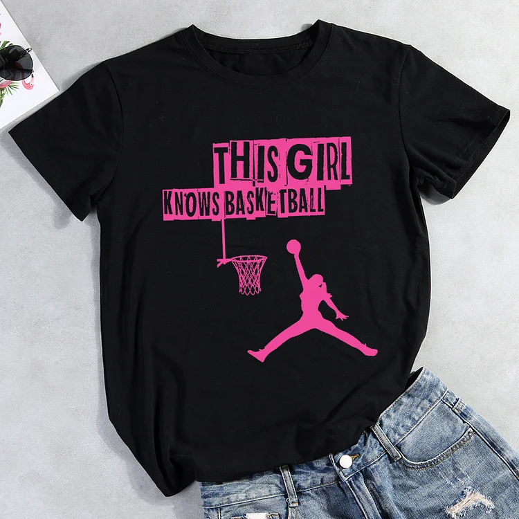 This girl knows basketball sport T-Shirt Tee-014420-Annaletters