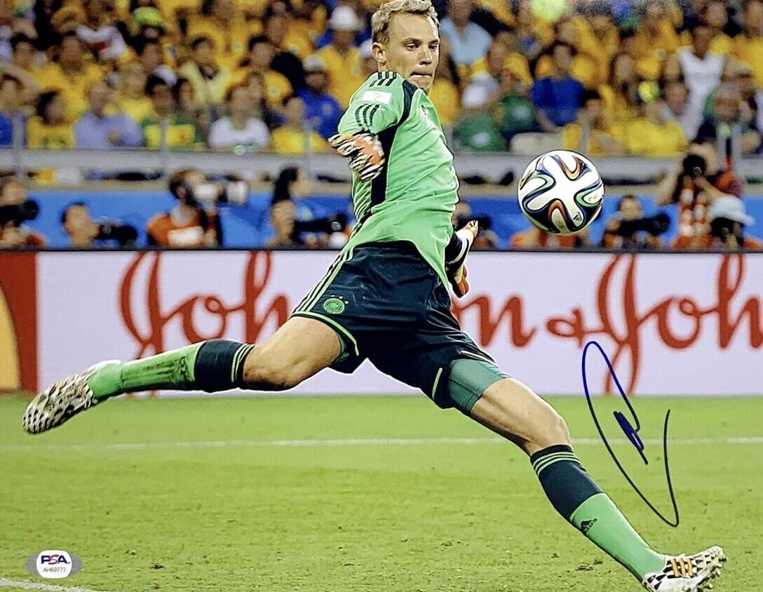 Manuel Neuer Signed 11x14 Photo Poster painting PSA AH69777 Soccer