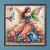 Butterfly fairy-full round diamond painting-40*40cm