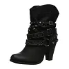 Women's  Retro Shiny Rivets Punk Casual Boots  Winter Boots