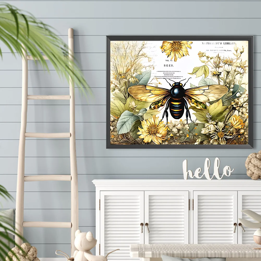 Diamond Painting - Full Round Drill - Bee(Canvas|40*30cm)