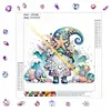 Sea Goblin Special Shaped 5D DIY Partial Drill Diamonds Dots Gem Art Kits 11.81 X11.81inch Diamond Dots Paintings Diamonds Paintings Gem Art for Adults Beginners Home Decor