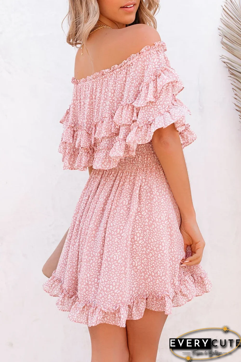 KarliDress Off The Shoulder Ruffle Dress P12674