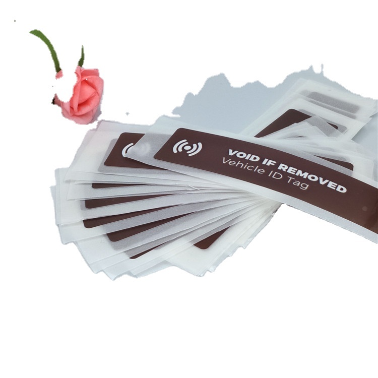 longer reading distance rfid tamper proof rfid windscreen label for tracking