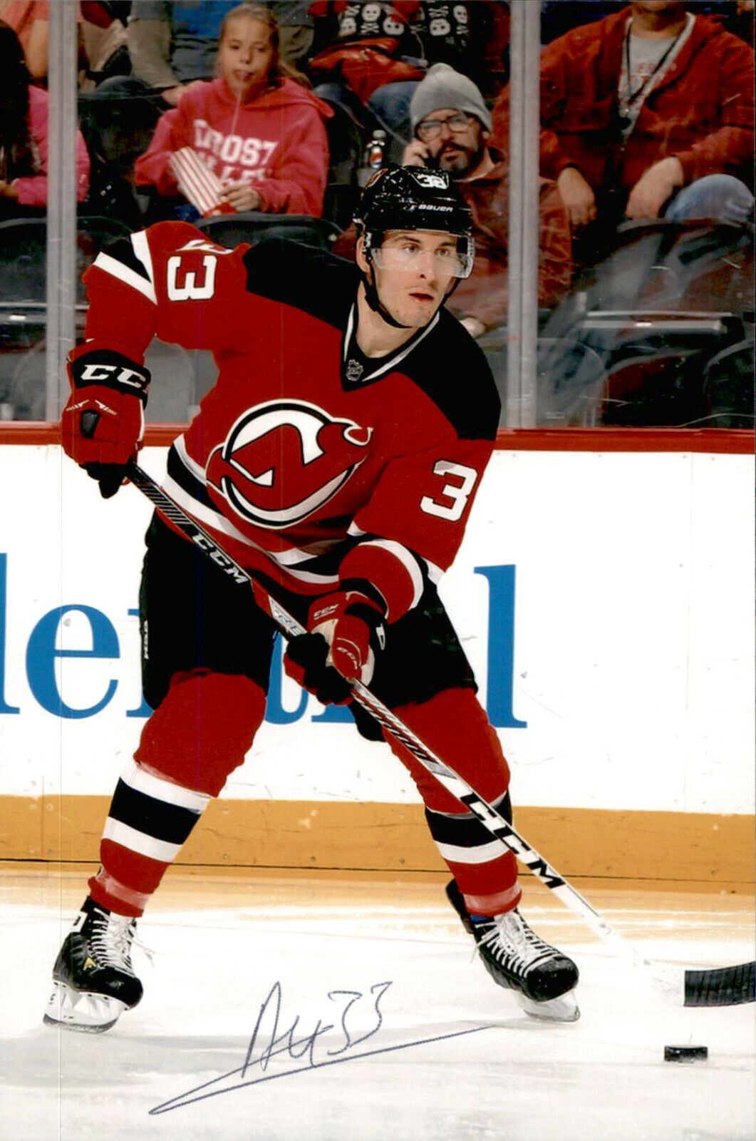 Yohann Auvitu SIGNED 4x6 Photo Poster painting NEW JERSEY DEVILS #7