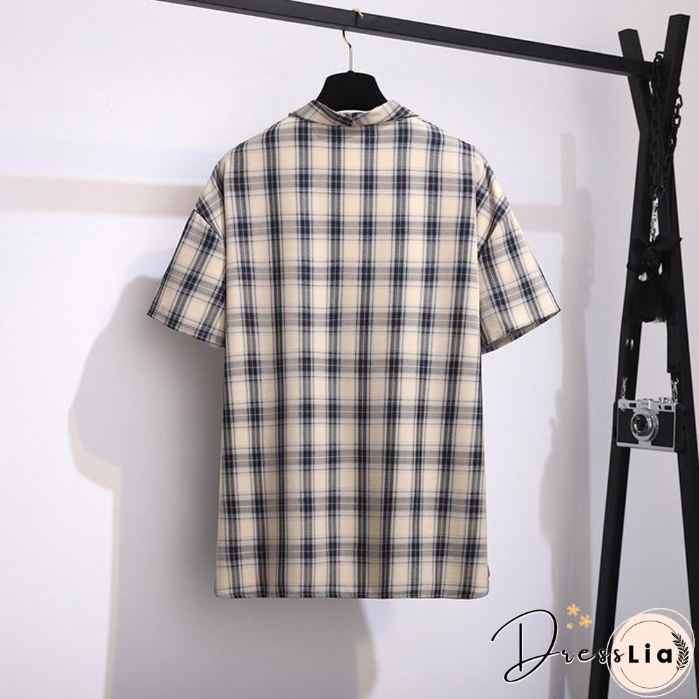 Fashion Plaid Blazer Three-Piece Set P11631