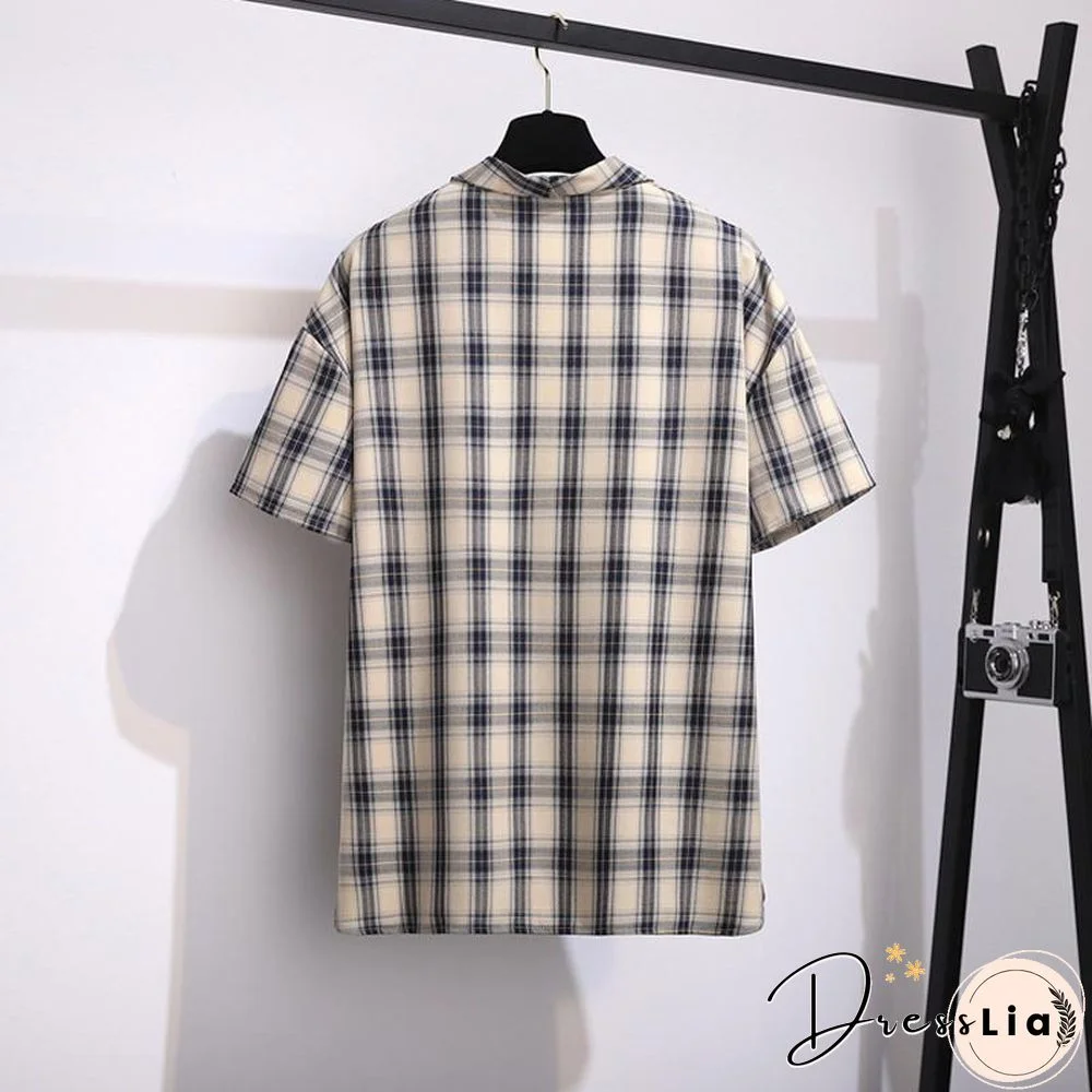 Fashion Plaid Blazer Three-Piece Set P11631