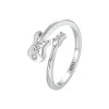  Guitar Shaped Ring 925 Sterling Silver