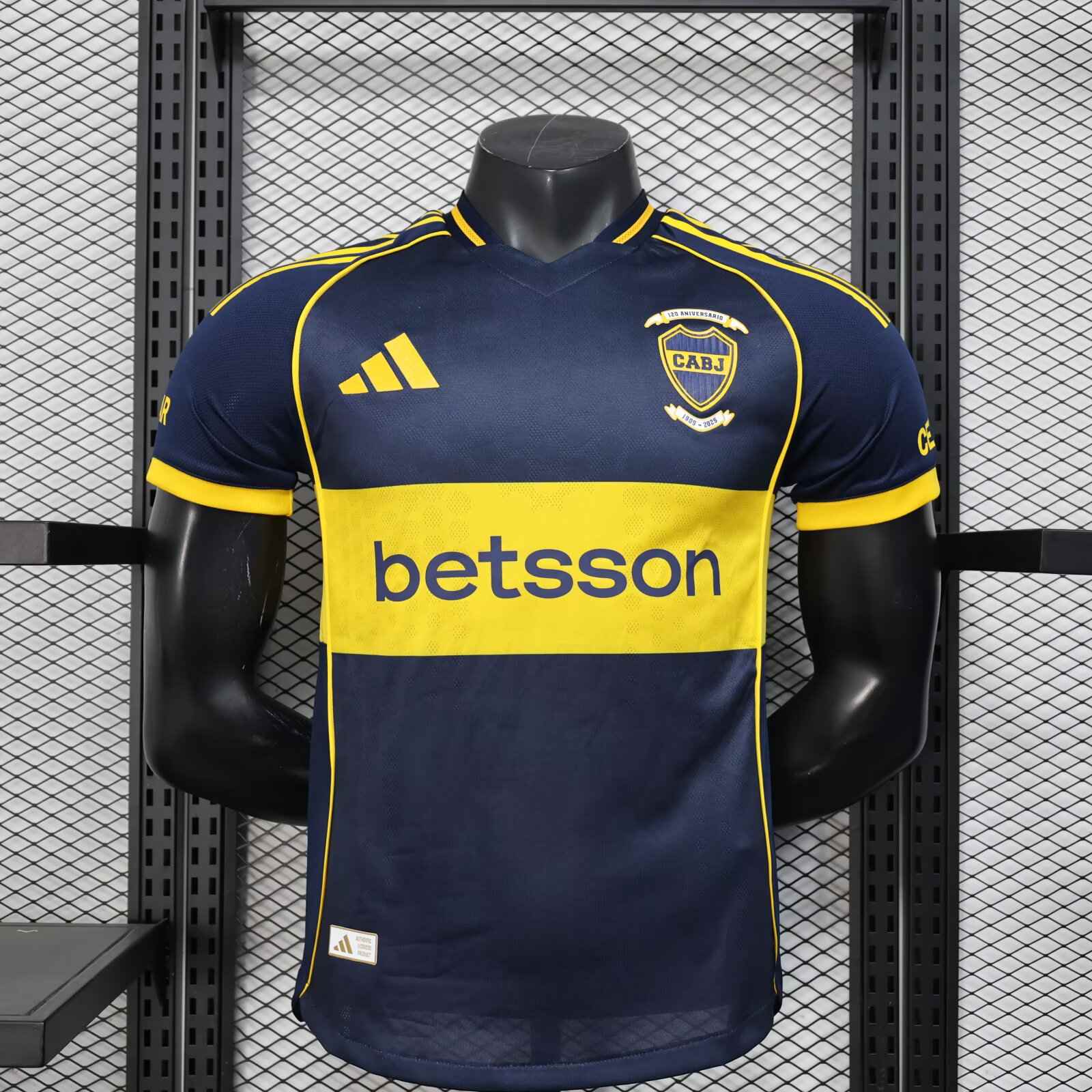 2025/2026 Player Version Boca Juniors Home Football Jersey（The player version jersey is a bit tight, please pay attention to the size selection）