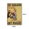 My Garage My Rules - Vintage Metal Signs - 30*40cm