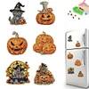 6pcs DIY Halloween Pumpkin Acrylic Special Shape Diamond Painting Fridge Magnet