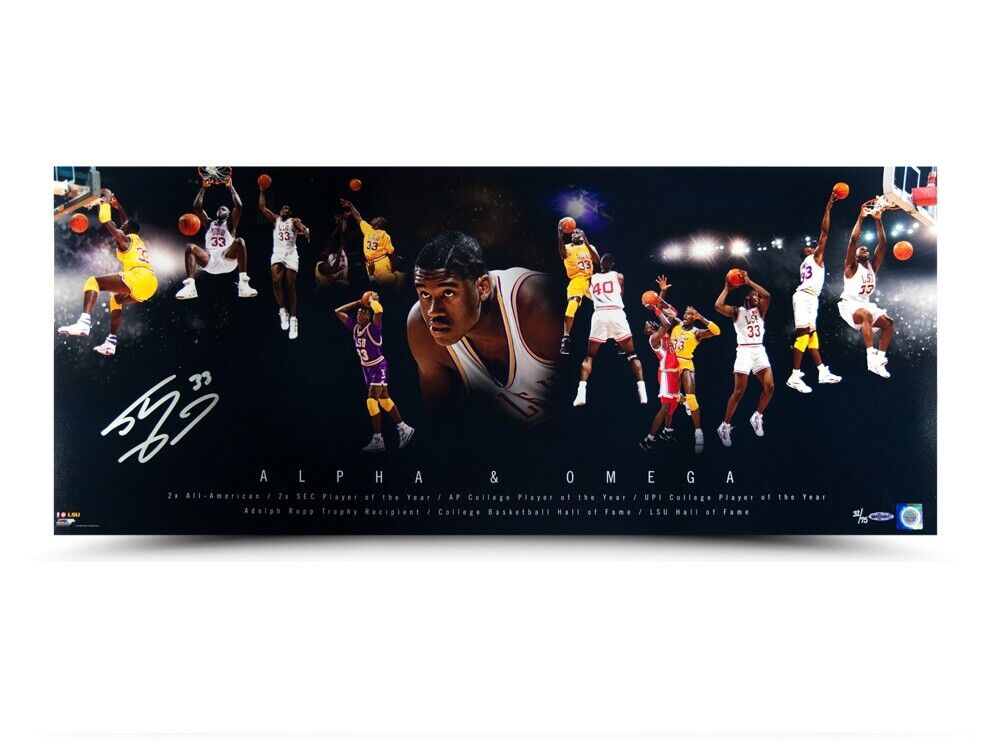 Shaquille O'Neal Signed Autographed 36X15 Photo Poster painting Alpha and Omega