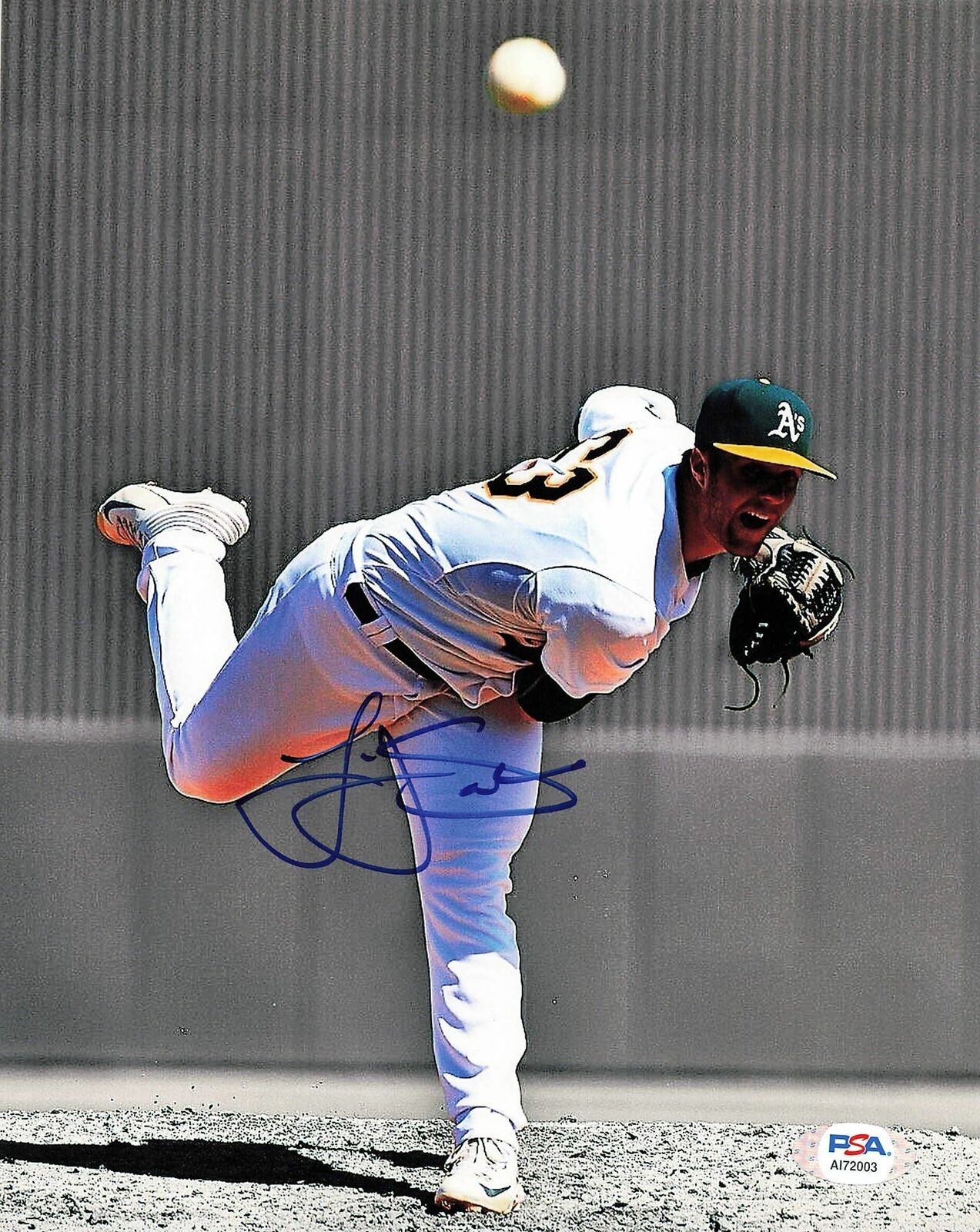 LOGAN SHORE signed 8x10 Photo Poster painting PSA/DNA Oakland Athletics Autographed