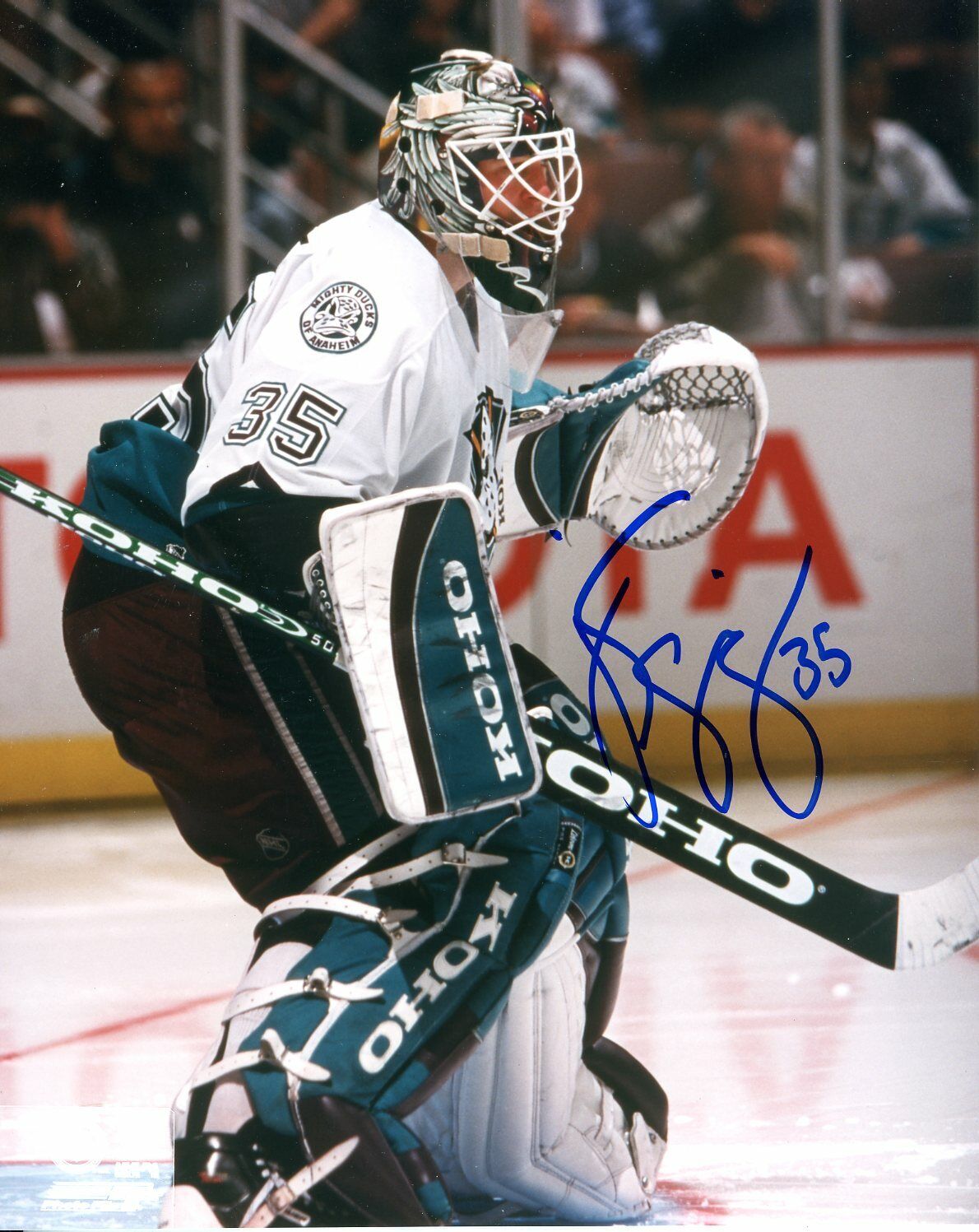 Jean-Sebastien Giguere 8x10 color Photo Poster painting Anaheim Ducks#S188