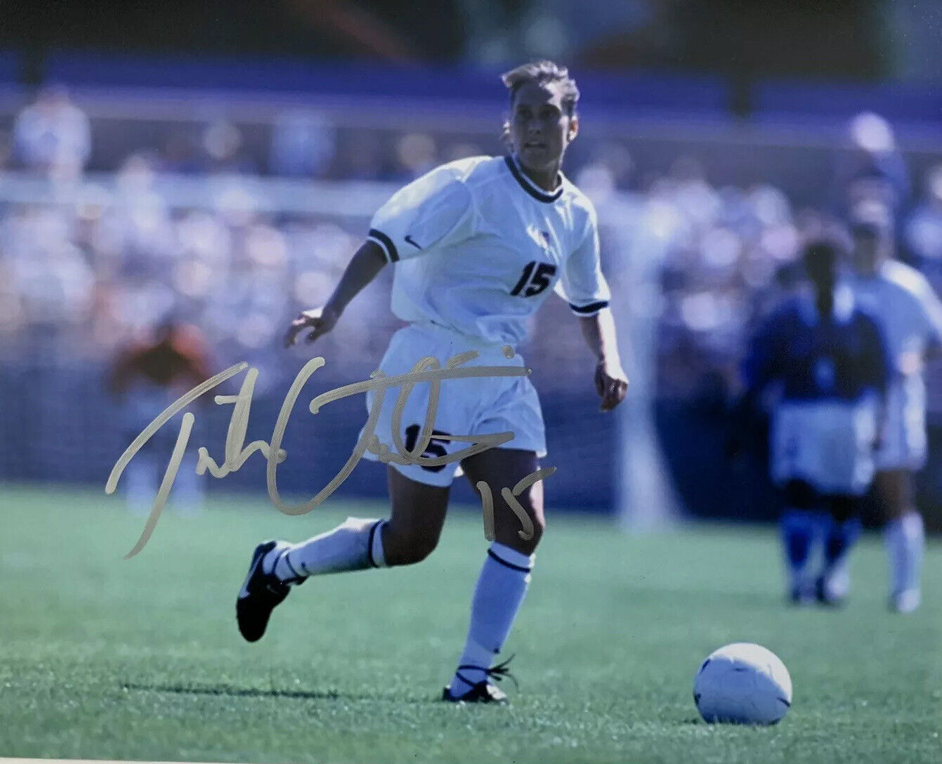 TISHA VENTURINI HAND SIGNED 8x10 Photo Poster painting USA WOMENS SOCCER AUTOGRAPH AUTHENTIC