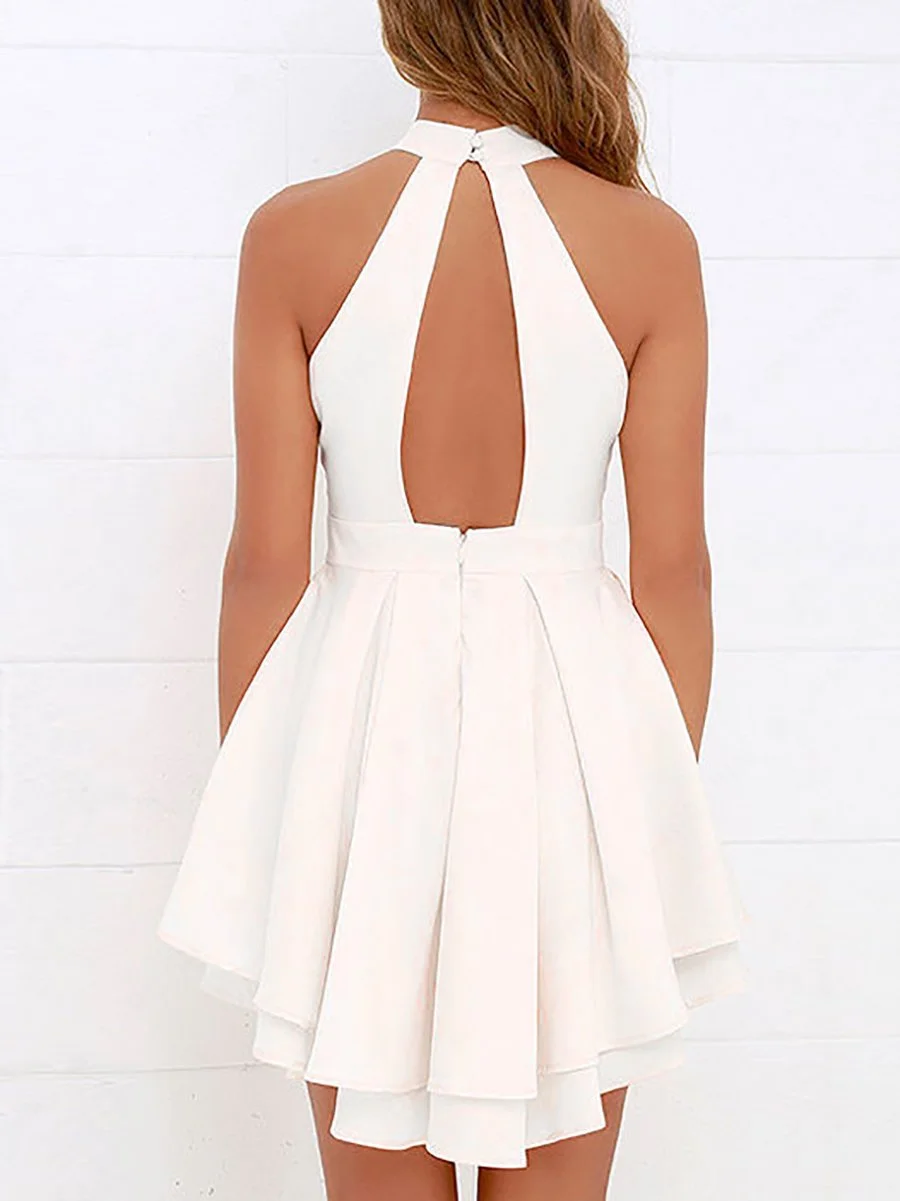 Sexy Backless A-Line Dress