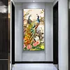 【Clearance Sale】(Big Size) Golden Peafowl - Full Round Diamond Painting 40*80cm
