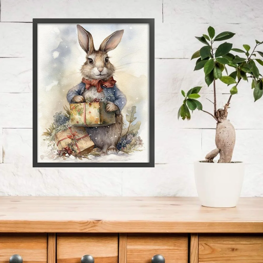 14CT Full Stamped Cross Stitch - Rabbit(Canvas|40*50CM)