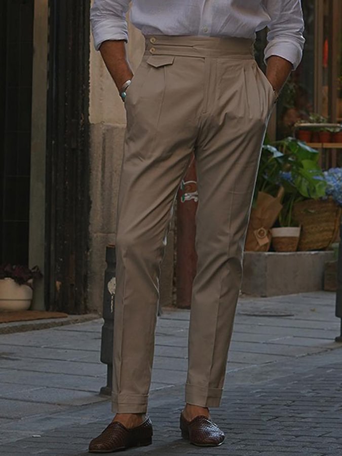  Men's casual Light Brown Pants