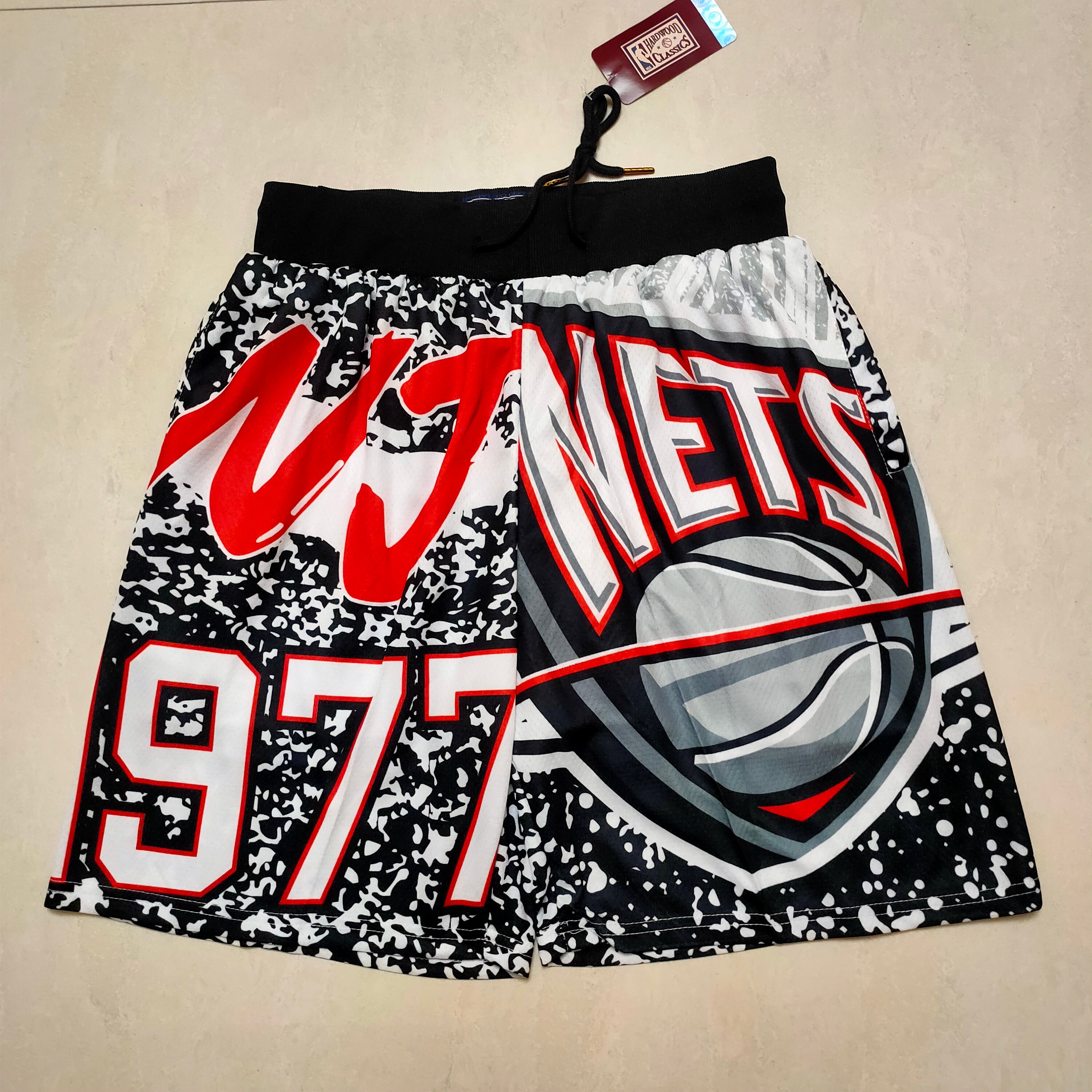 Brooklyn Nets MitchellNessMN Team Logo Pants mysite