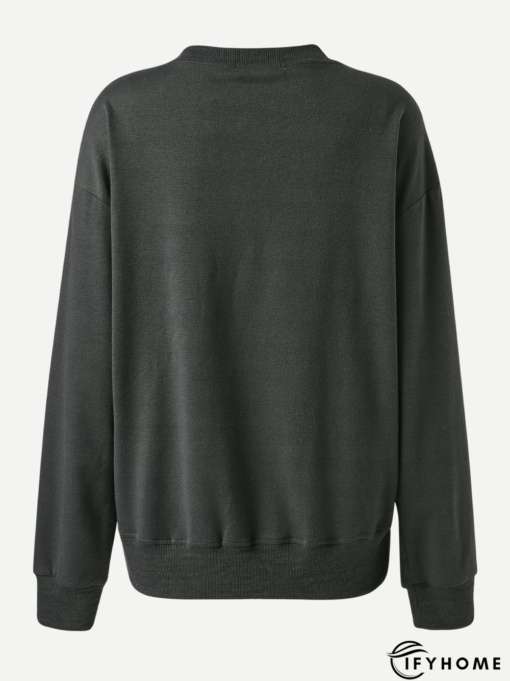 Floral Cotton-Blend Casual Long Sleeve Sweatshirt | IFYHOME