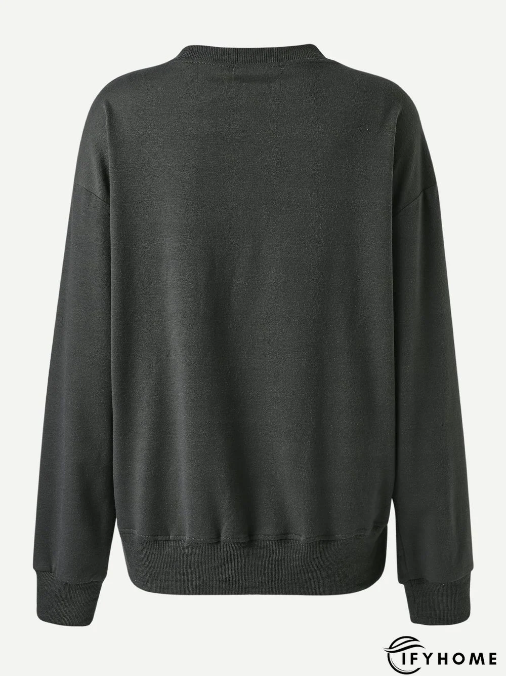 Floral Cotton-Blend Casual Long Sleeve Sweatshirt | IFYHOME