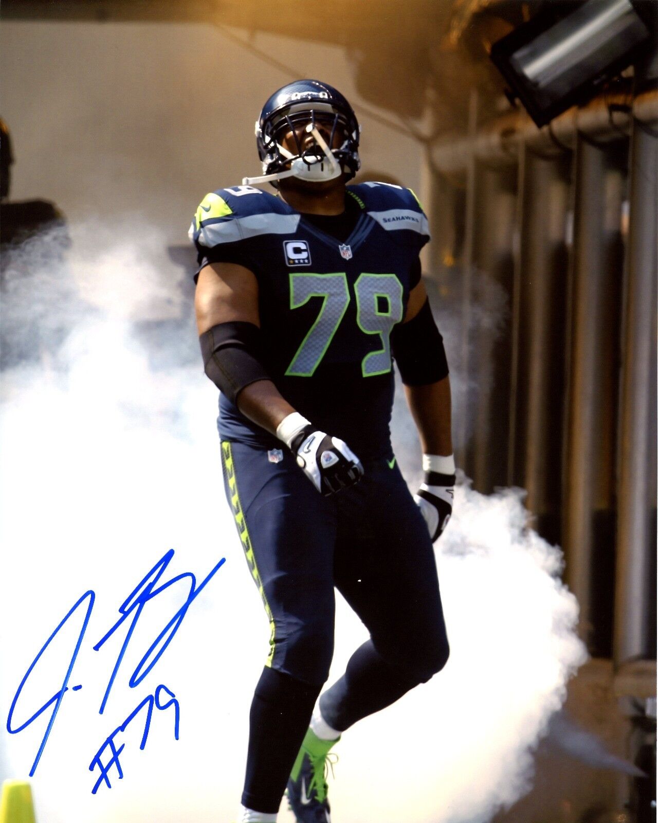 Red Bryant 8x10 Autographed Signed AUTO Seahawks SB XLVIII Champion Photo Poster painting #1