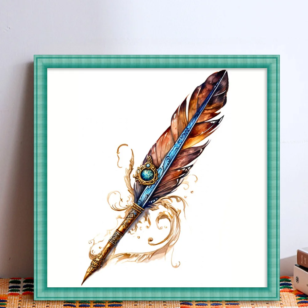 Plume - 11CT Stamped Cross Stitch(50*50cm)