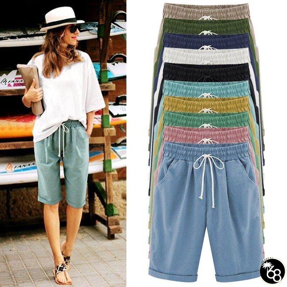 Elastic Waist Casual Comfy Summer Shorts | 168DEAL