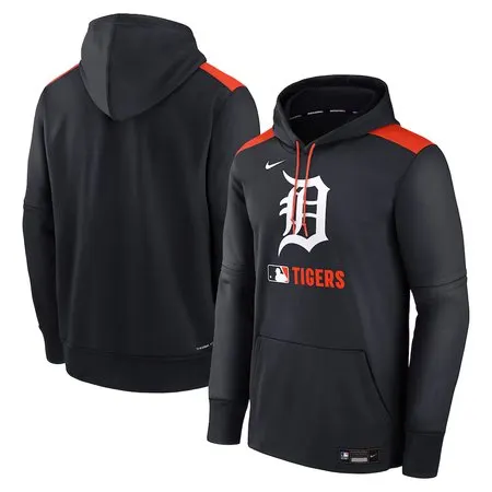 Men's Detroit Tigers  Navy Collection Performance Pullover Hoodie