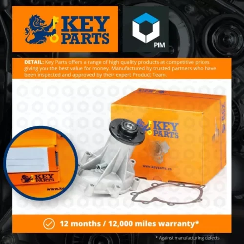 Water Pump fits MERCEDES E300D W124 3.0D 93 to 95 OM606.910 Coolant KeyParts New Parts