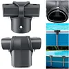 12427 T Joint Frame Connector Fits for 15ft 16ft Pool T-Joint Leg and Beam Joint