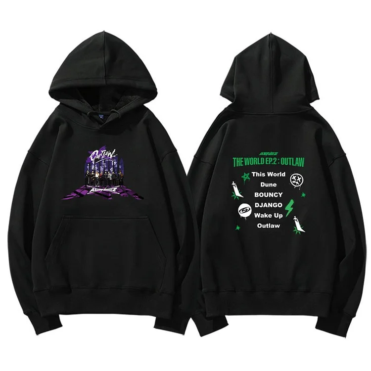 ATEEZ THE WORLD EP.2 : OUTLAW Poster Hoodie officialateezshop