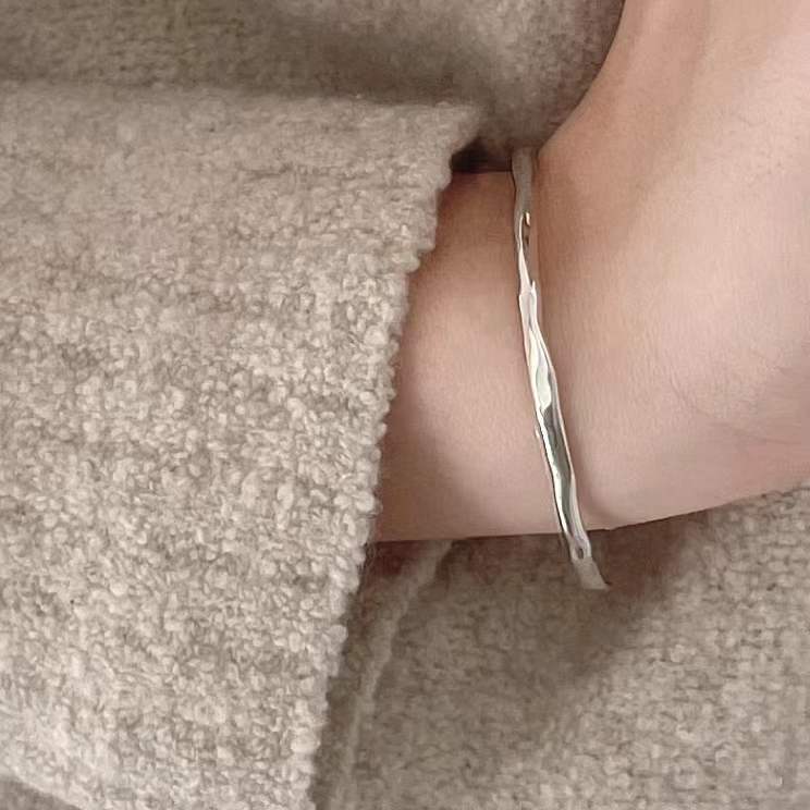 925 Sterling Silver Japanese / Korean Knot Silver Polishing Bangles