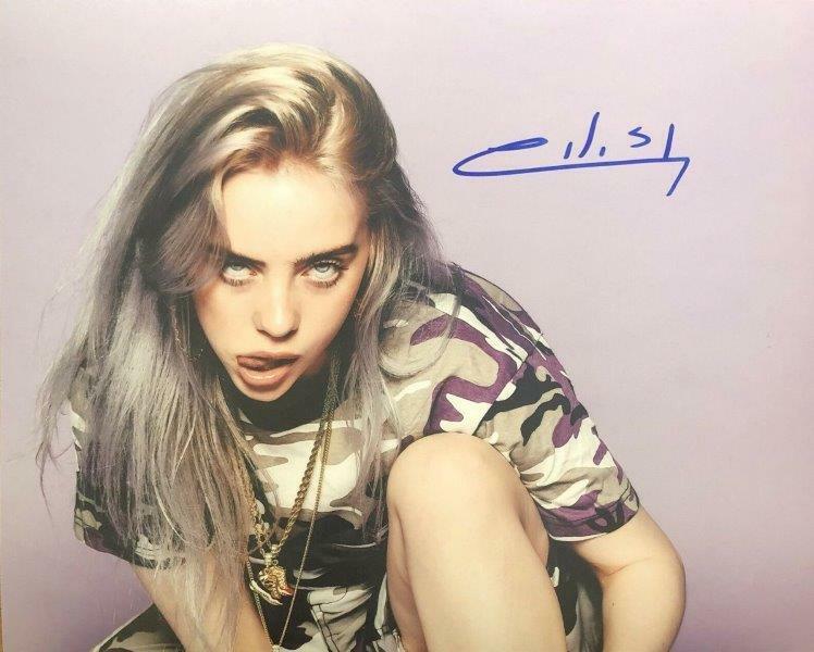 REPRINT - BILLIE EILISH Signed Autographed 8 x 10 Photo Poster painting Poster Man Cave